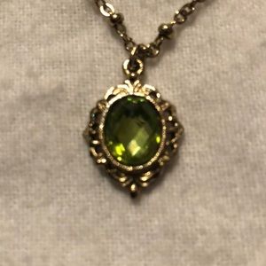 2028 Jewelry - 2028 faux emerald gold tone necklace 2028 Jewelry - 2028 faux emerald gold tone necklace